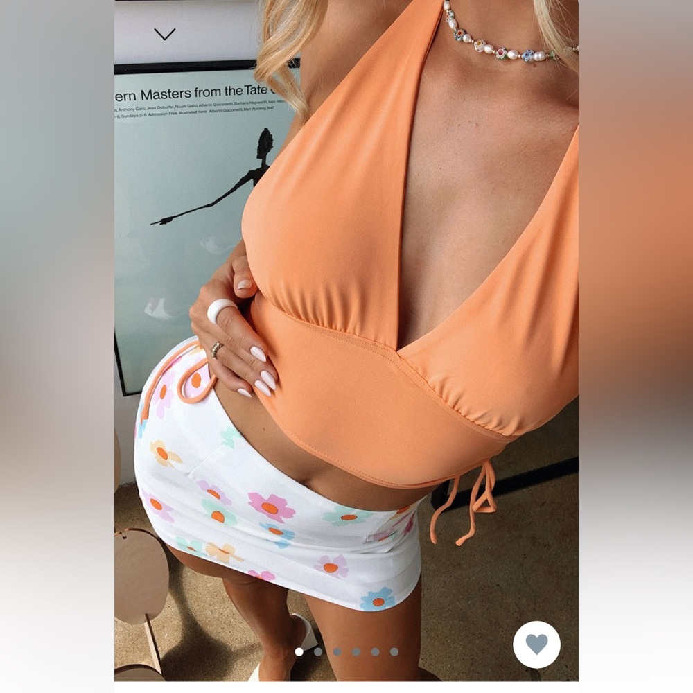 Penelope Halter Top Orange